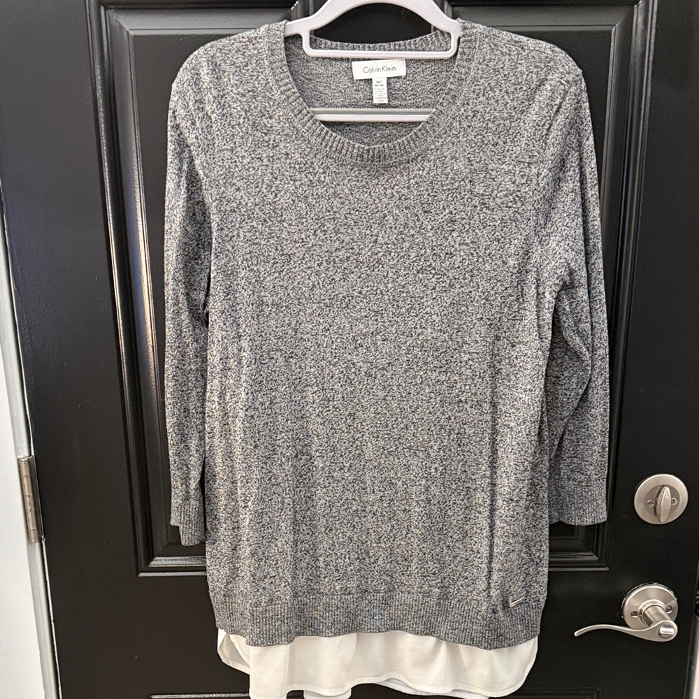 Calvin Klein Gray Knit Sweater
